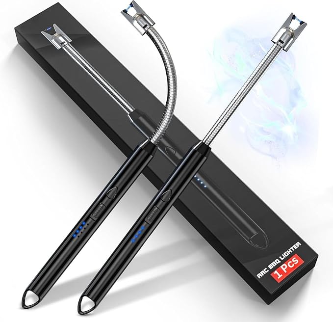 Gas Lighter for Kitchen Use | C-Type Rechargeable Electric Lighter Stove & Candle Lighter
